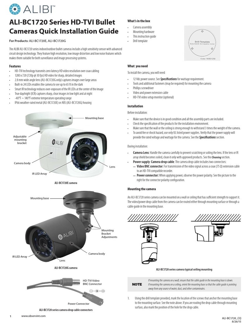 Observint ALIBI ALI-BC1720 Series User manual Observint ALIBI ALI-BC1720 Series User manual
