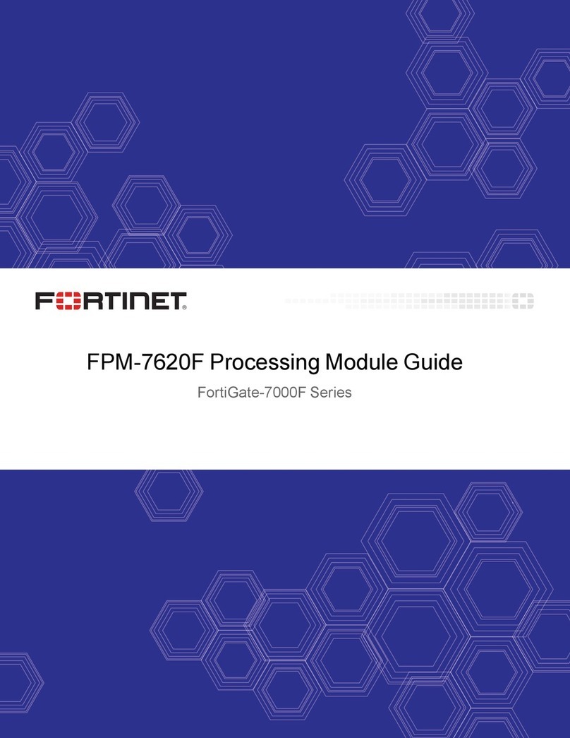 Fortinet FPM-7620F User manual