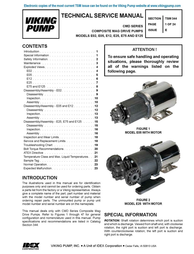 Viking pump CMD-E02 Series Operating manual