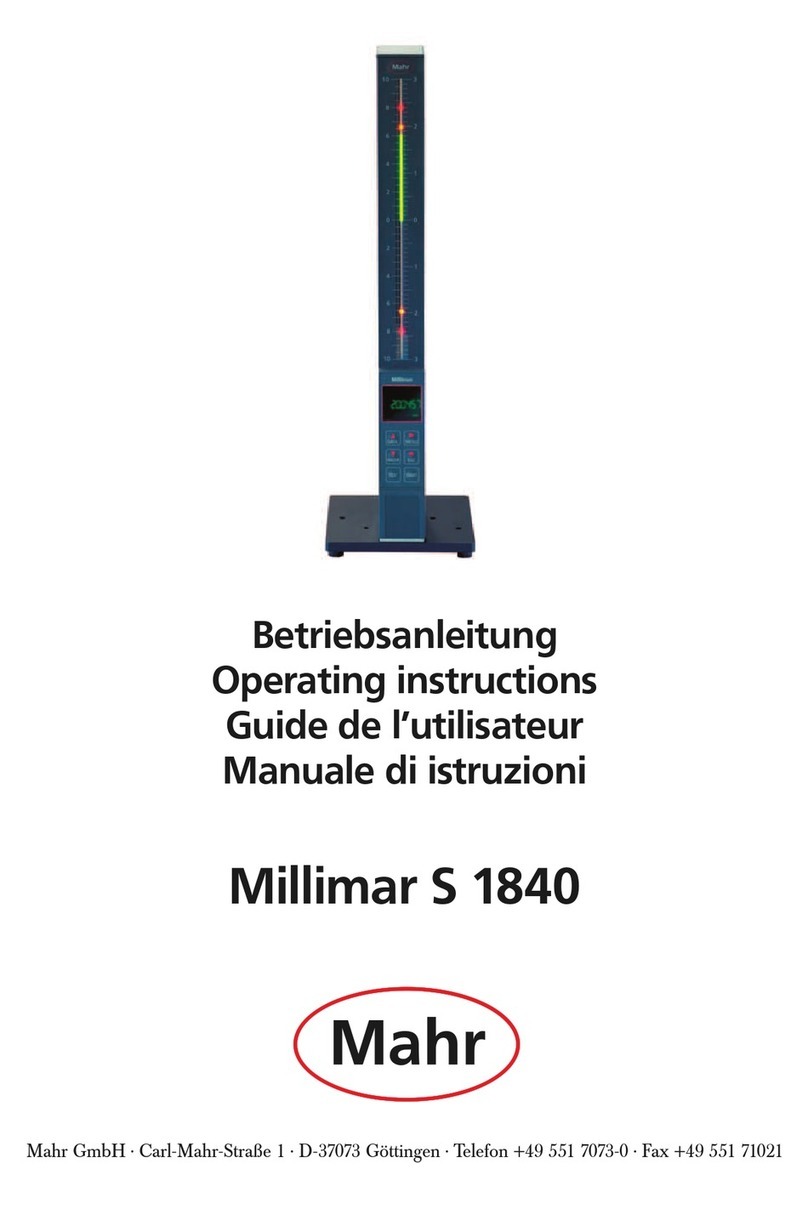 Mahr Millimar S 1840 operating instructions