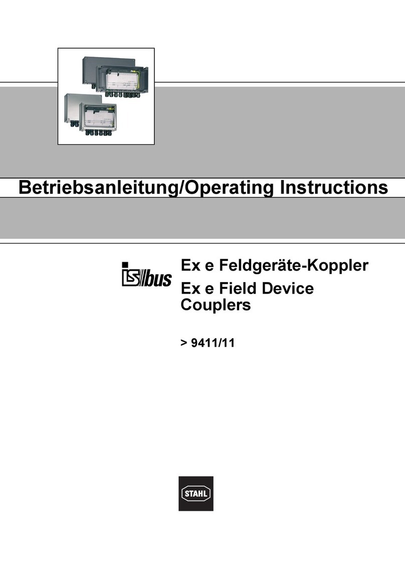 Stahl 9411/11 Series operating instructions