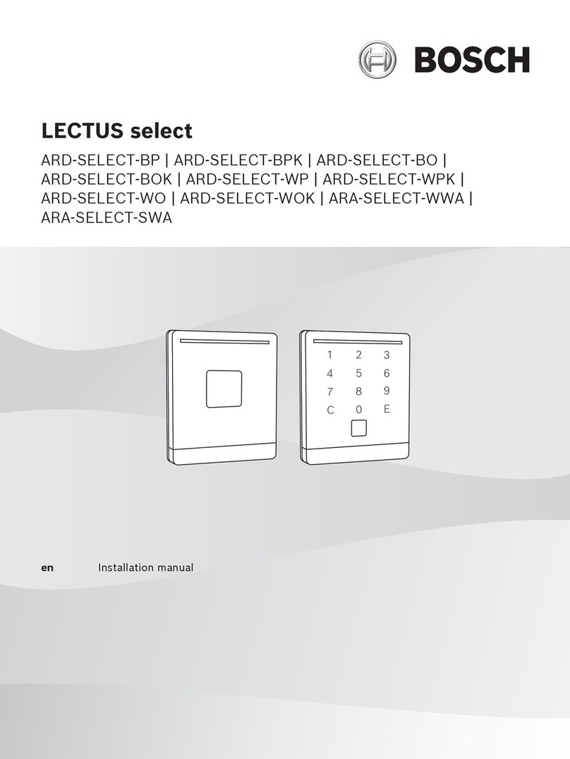 Bosch LECTUS select ARD-SELECT-BP User manual Bosch LECTUS select ARD-SELECT-BP User manual