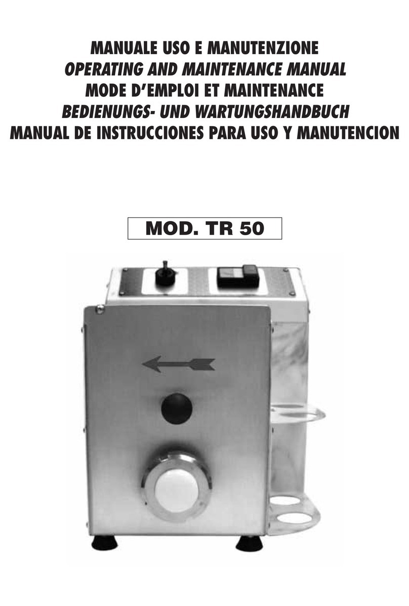 Metcalfe TR 50 Operating and maintenance manual