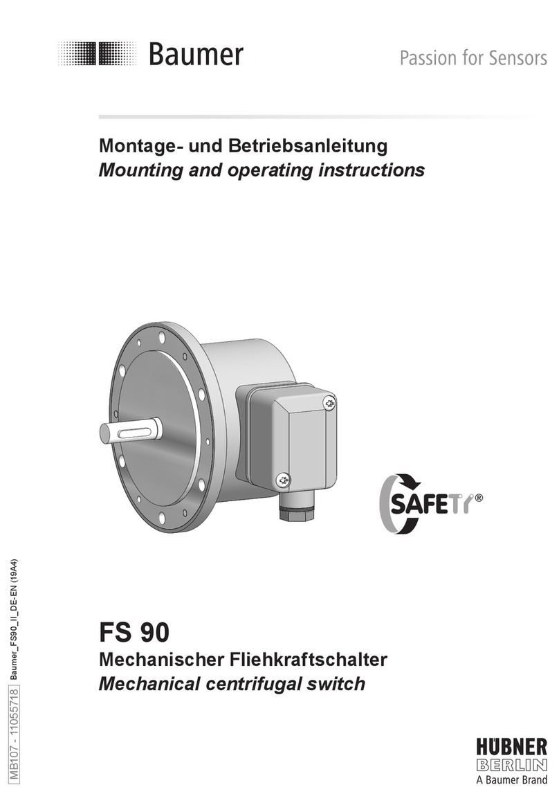 Baumer HUBNER FS 90 Service manual