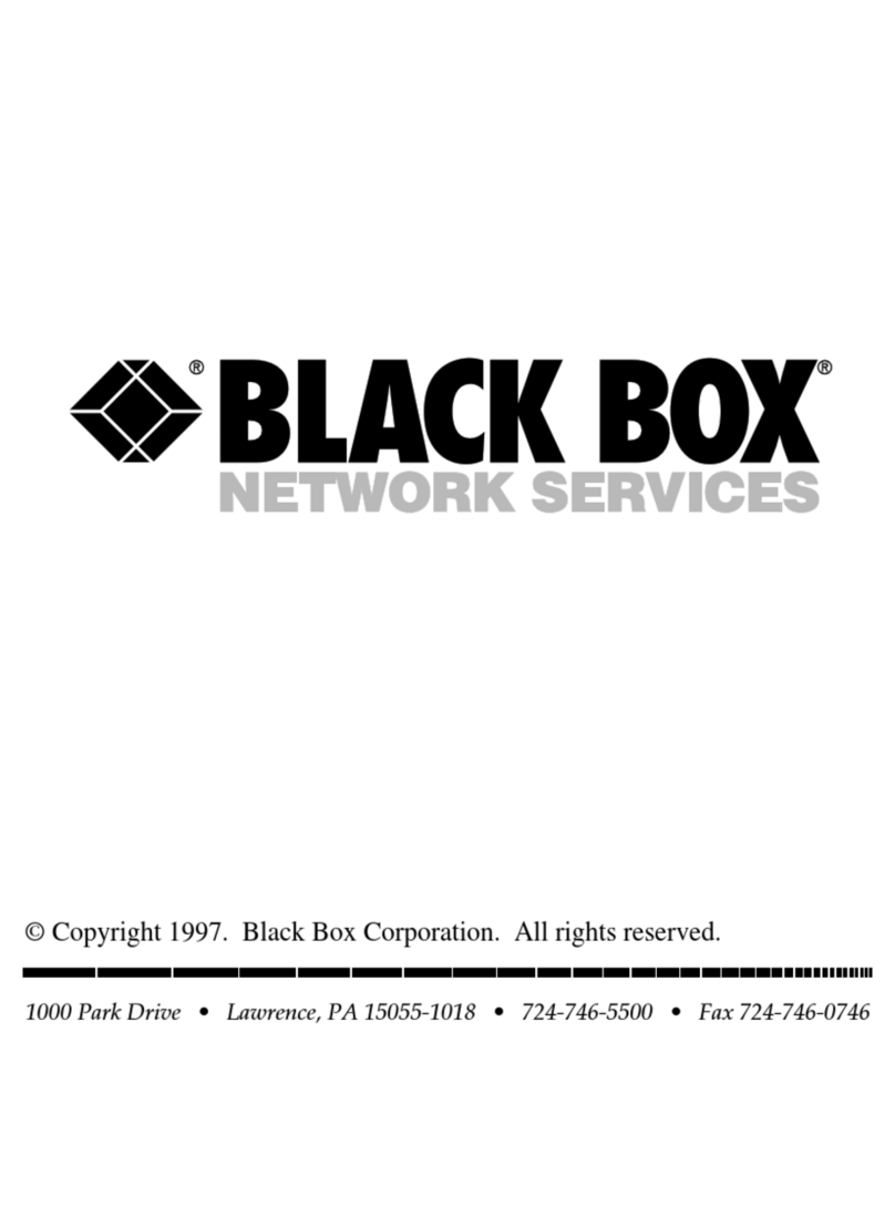 Black Box JPM110A-R2 manual