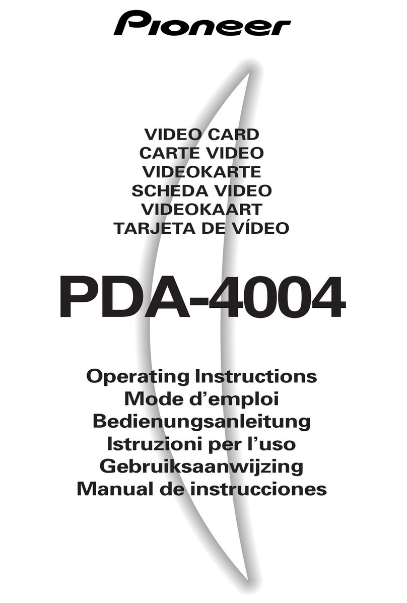 Pioneer PDA-4004 User manual