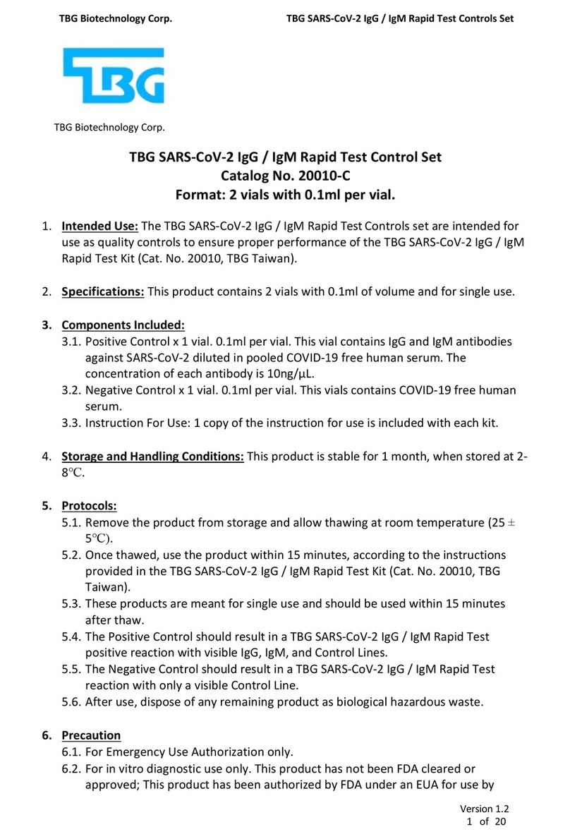 TBG SARS-CoV-2 IgG quick start guide