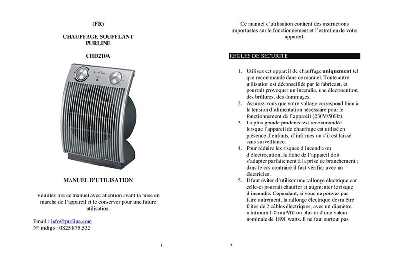 Pur Line CHD210A user manual