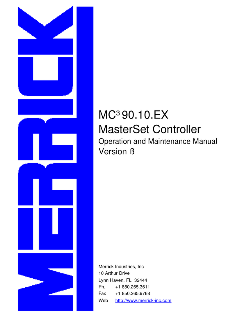 MERRICK MC3 90.10.EX Operation and maintanance manual