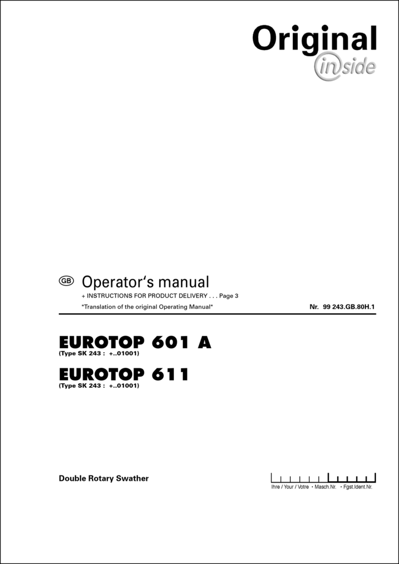 Pottinger EUROTOP 601 A User manual