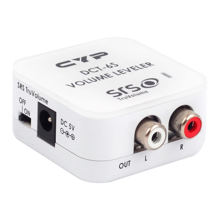 CYP DCT-6S Operation manual