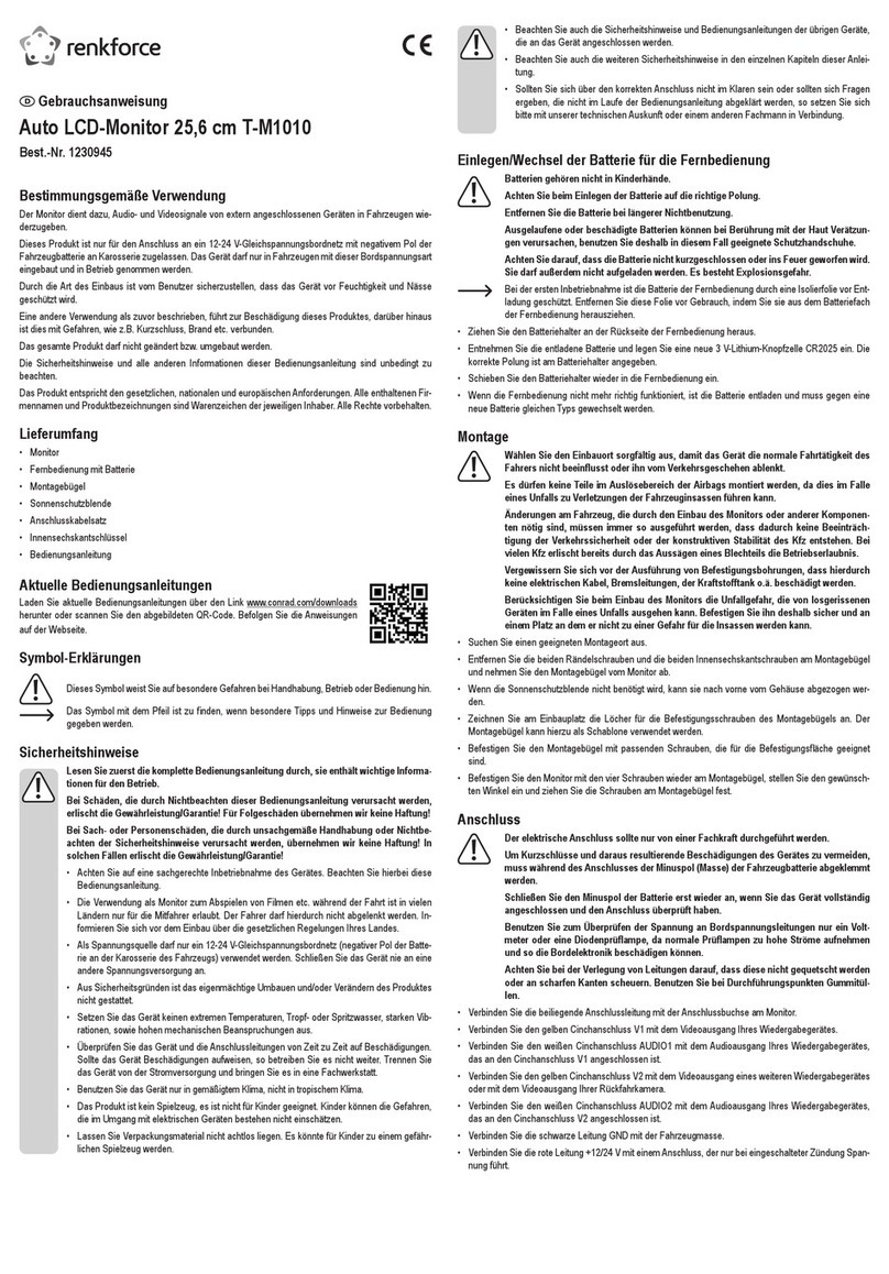 Renkforce T-M1010 User manual