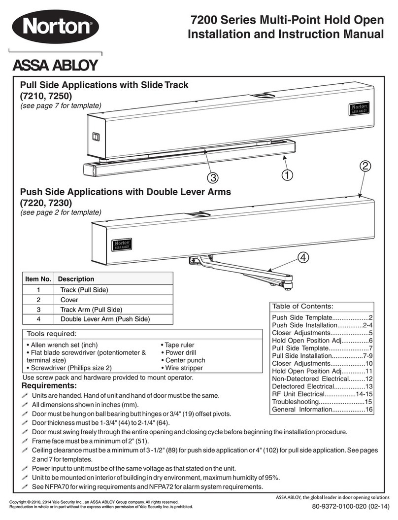 Assa Abloy Norton 7200 Series Quick guide