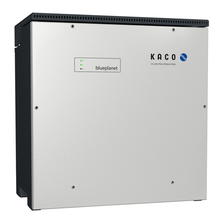 Kaco blueplanet 87.0 TL3 manual Kaco blueplanet 87.0 TL3 manual