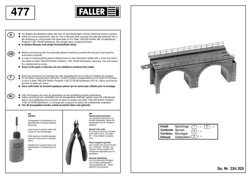 Faller 477 manual Faller 477 manual