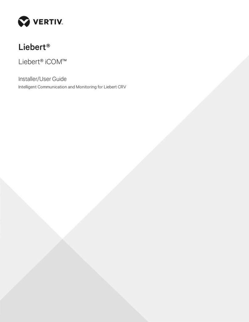 Vertiv Liebert iCOM Installation and maintenance instructions