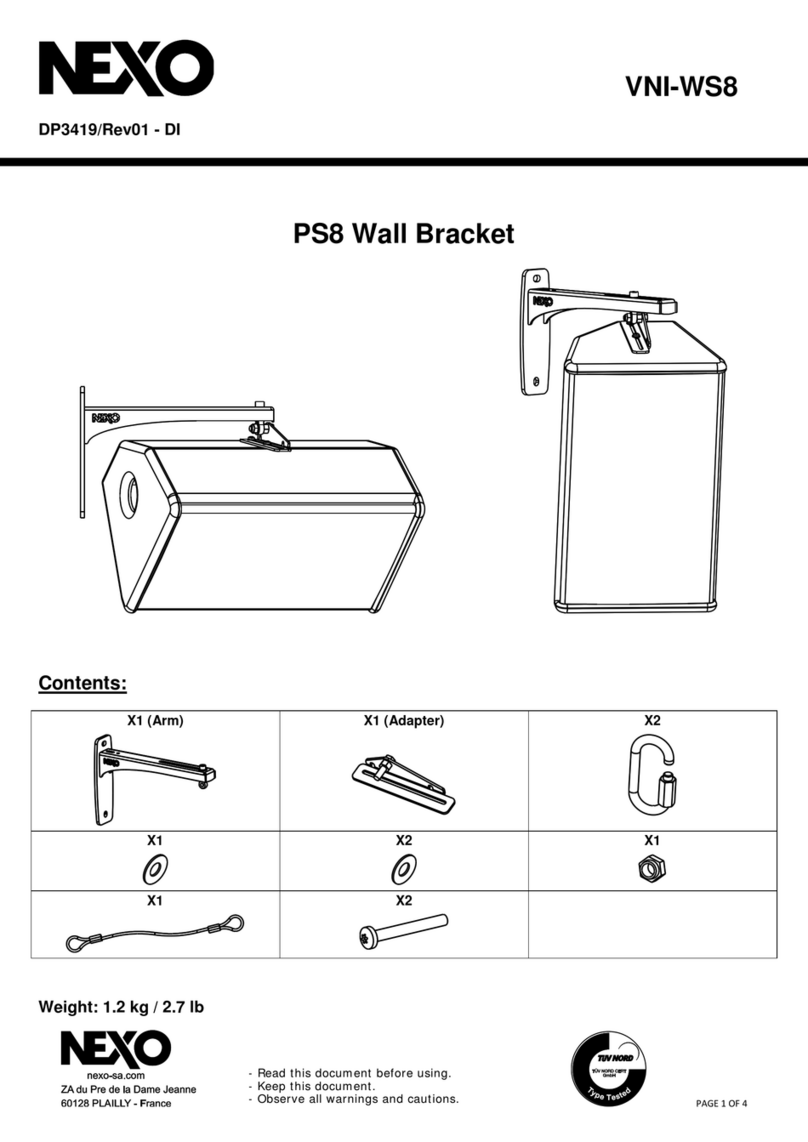 Nexo PS8 User manual Nexo PS8 User manual
