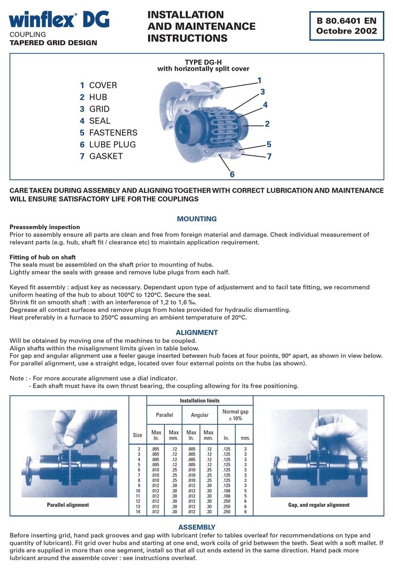CMD winflex DG Installation and maintenance instructions