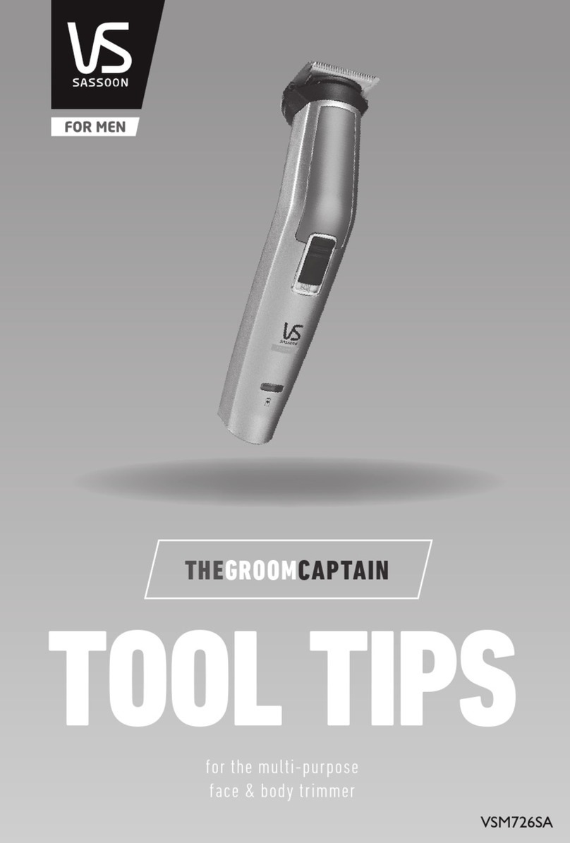VS Sassoon THE GROOM CAPTAIN Assembly instructions VS Sassoon THE GROOM CAPTAIN Assembly instructions