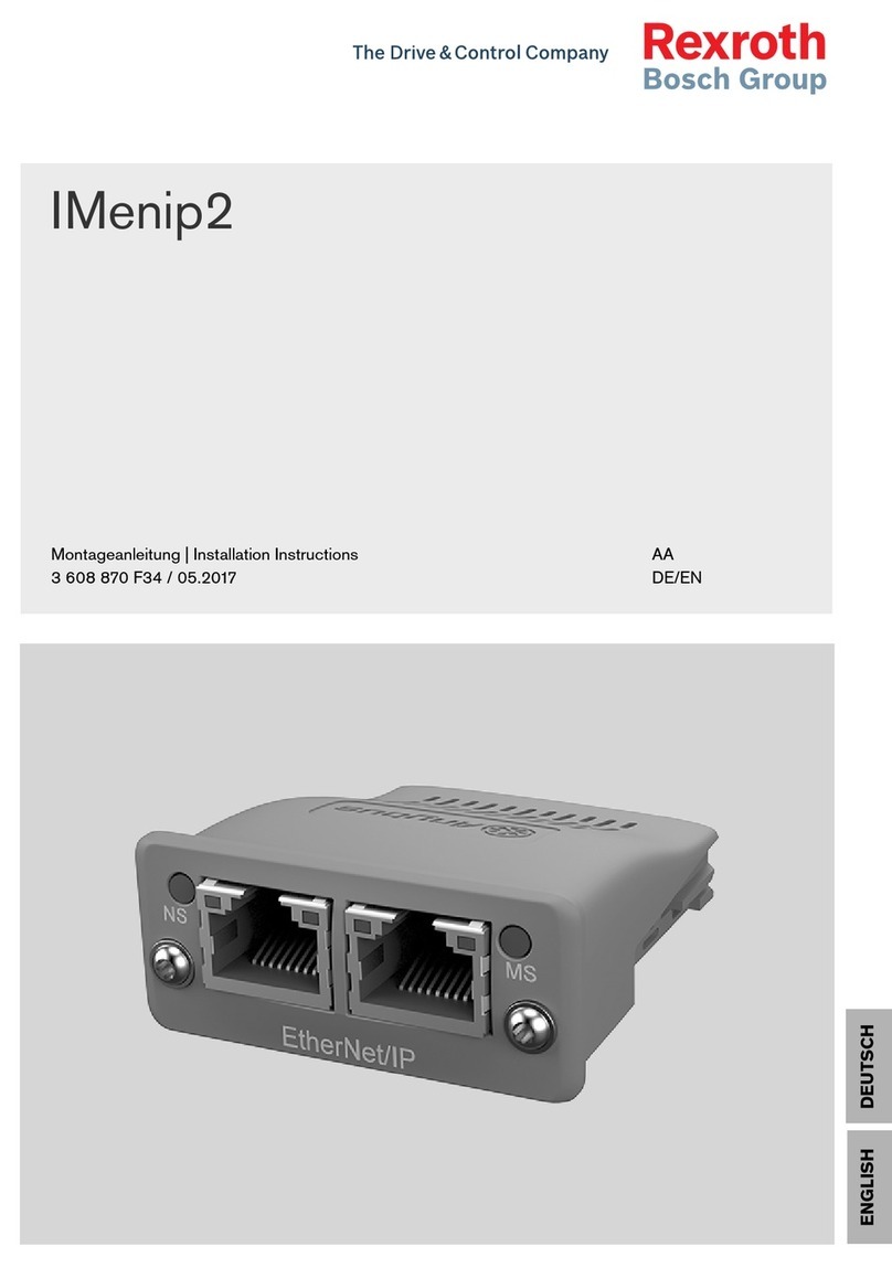 Bosch Rexroth IMenip2 User manual Bosch Rexroth IMenip2 User manual