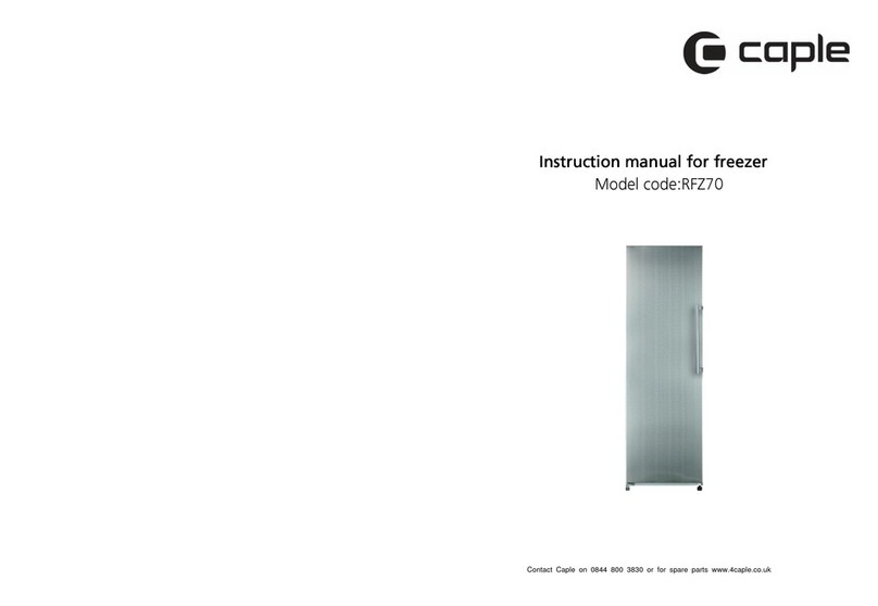 Caple RFZ70 User manual
