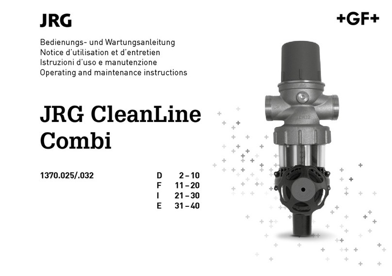 GF JRG CleanLine Combi 1370.025 Operating and maintenance instructions