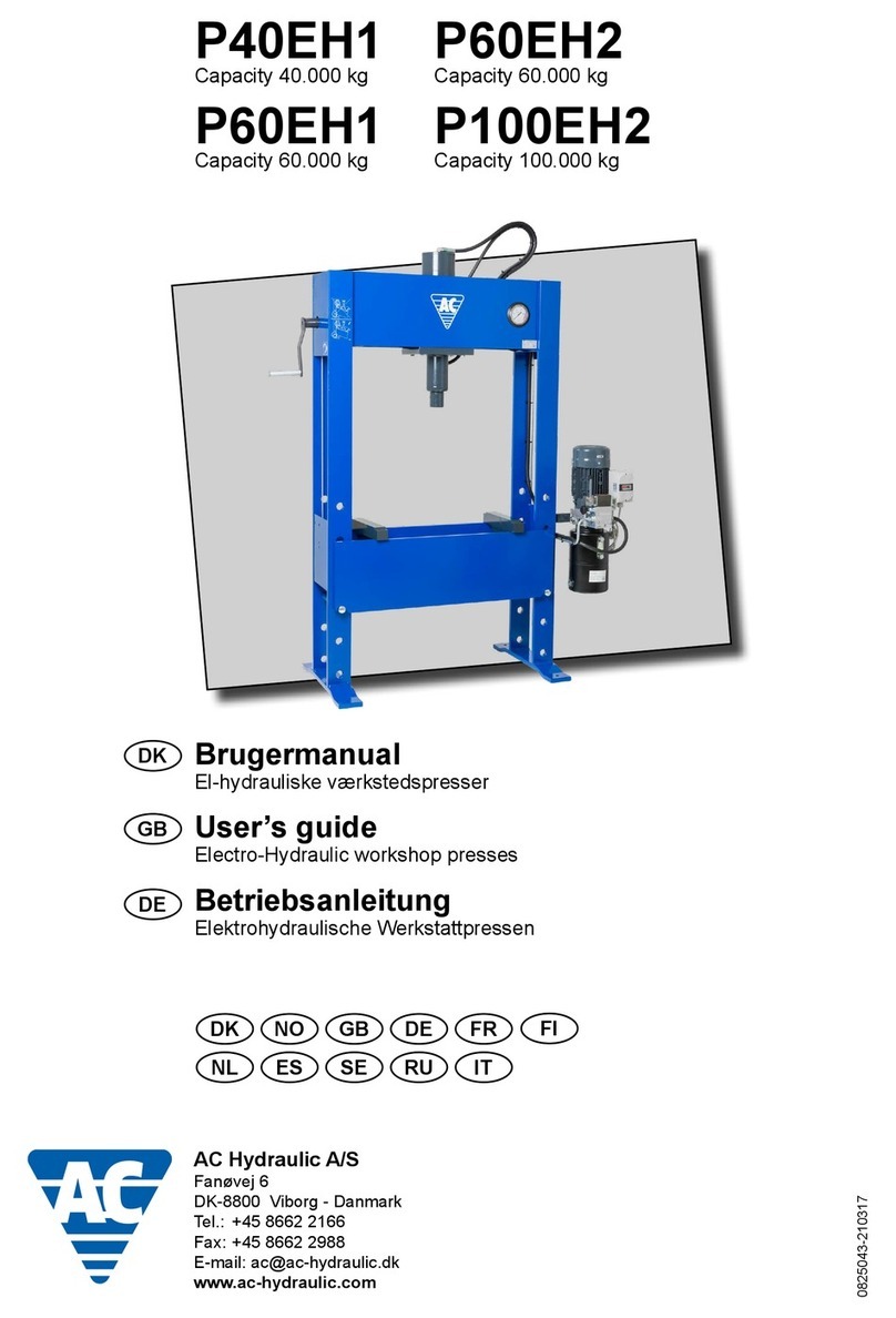 AC Hydraulic P40EH1 user guide