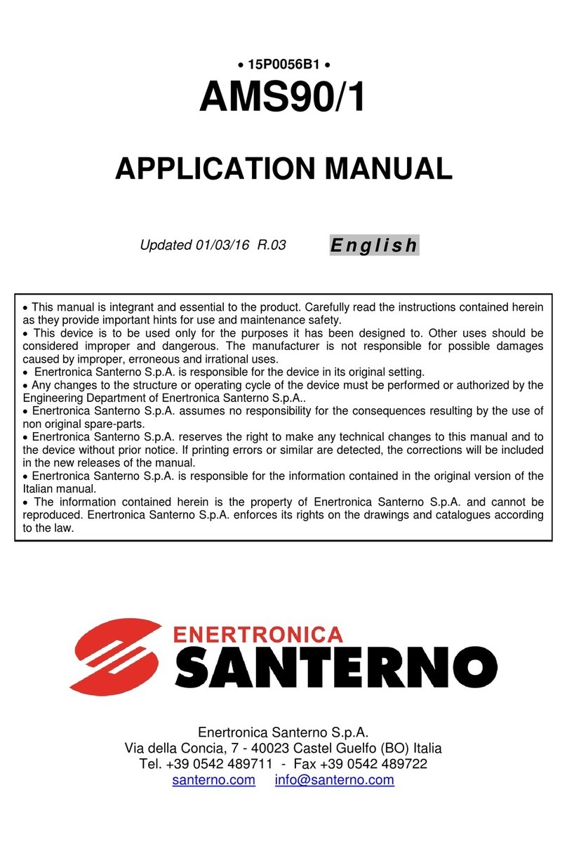 Santerno AMS90/1 Applications manual
