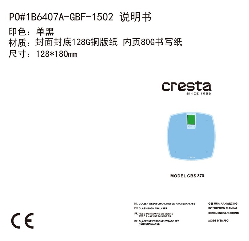 Cresta CBS 370 instruction manual