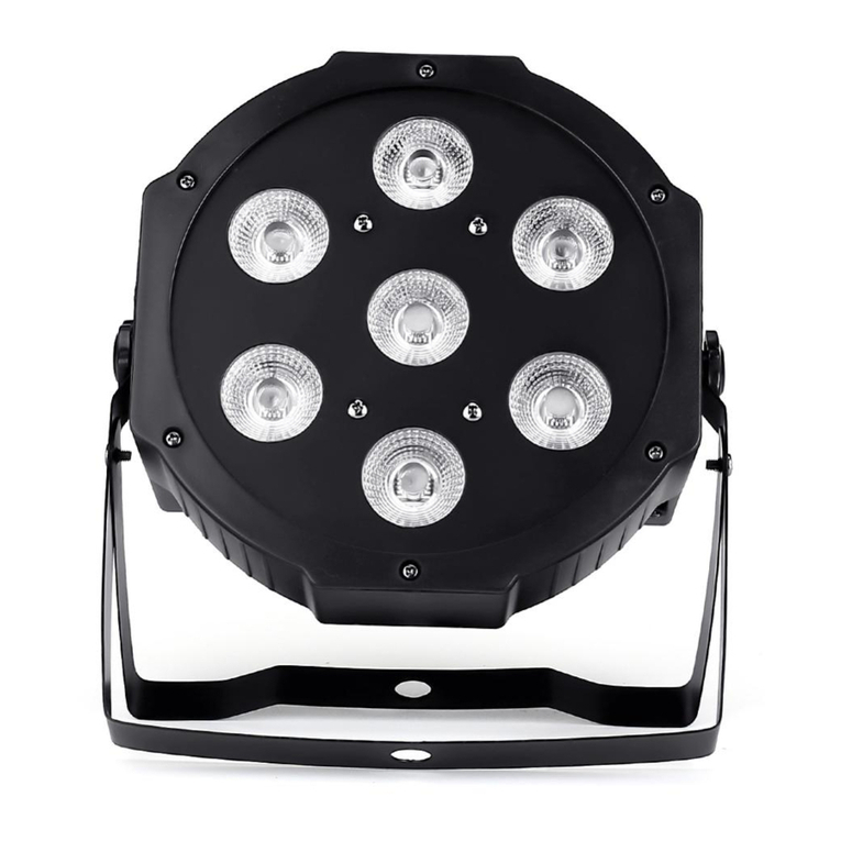 Shehds LED Flat Par 7x18W RGBWA+UV Light user manual