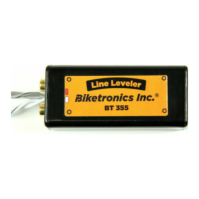 Biketronics BT 355 installation guide