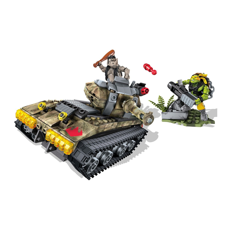 Mega Bloks nickelodeon NINJA TURTLES JUNGLE TAKEDOWN User manual