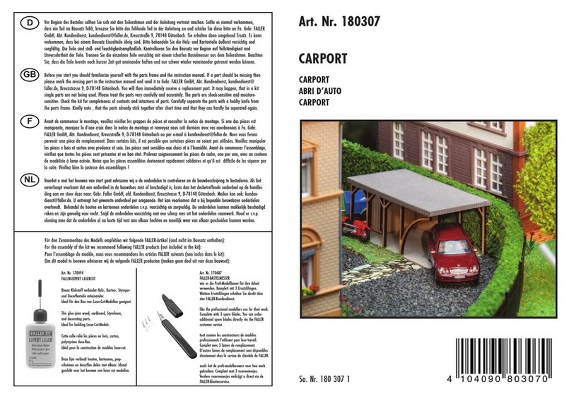 Faller 180307 quick start guide