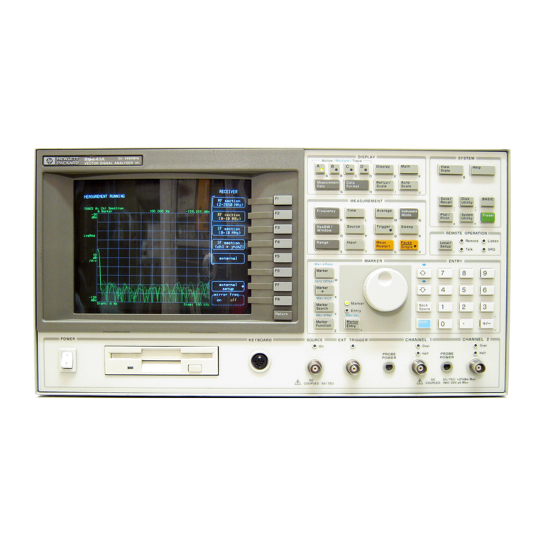 Agilent Technologies 89410A Installation and operation manual Agilent Technologies 89410A Installation and operation manual