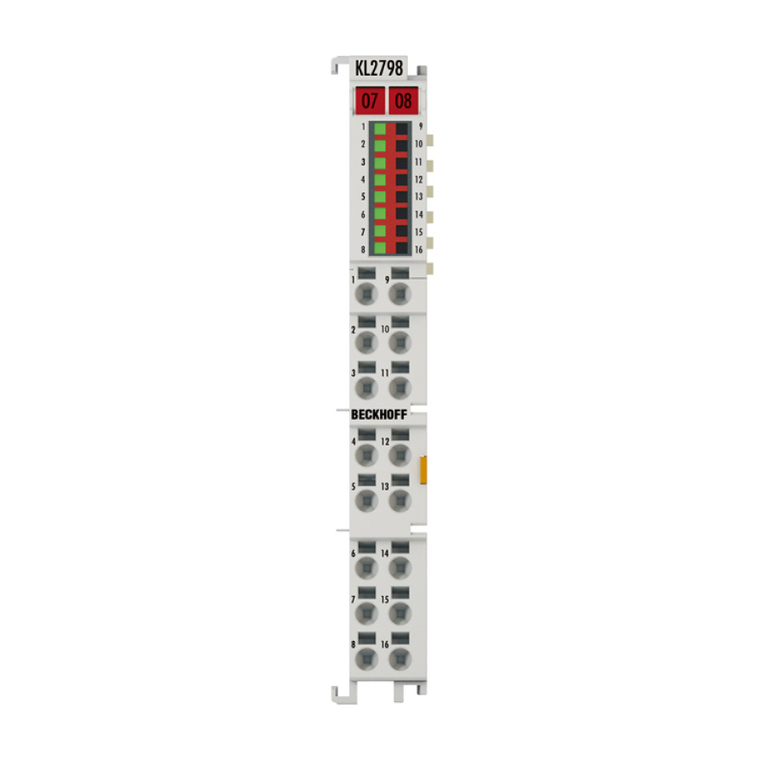 Beckhoff KL2798 Operator's manual