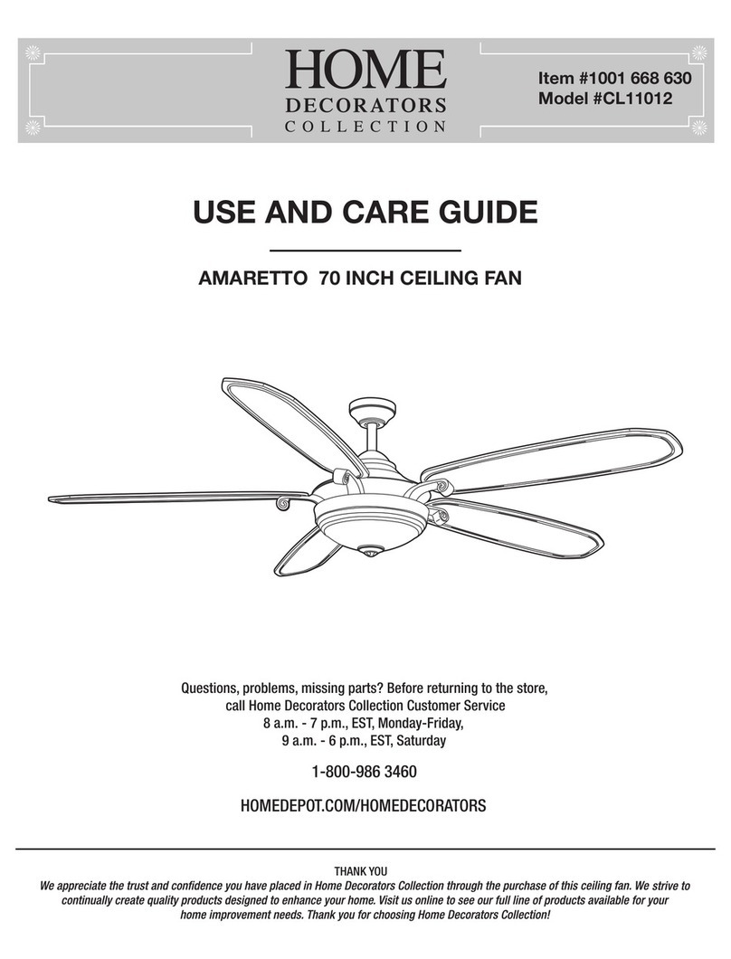 Home Decorators Collection CL11012 Use and care guide Home Decorators Collection CL11012 Use and care guide