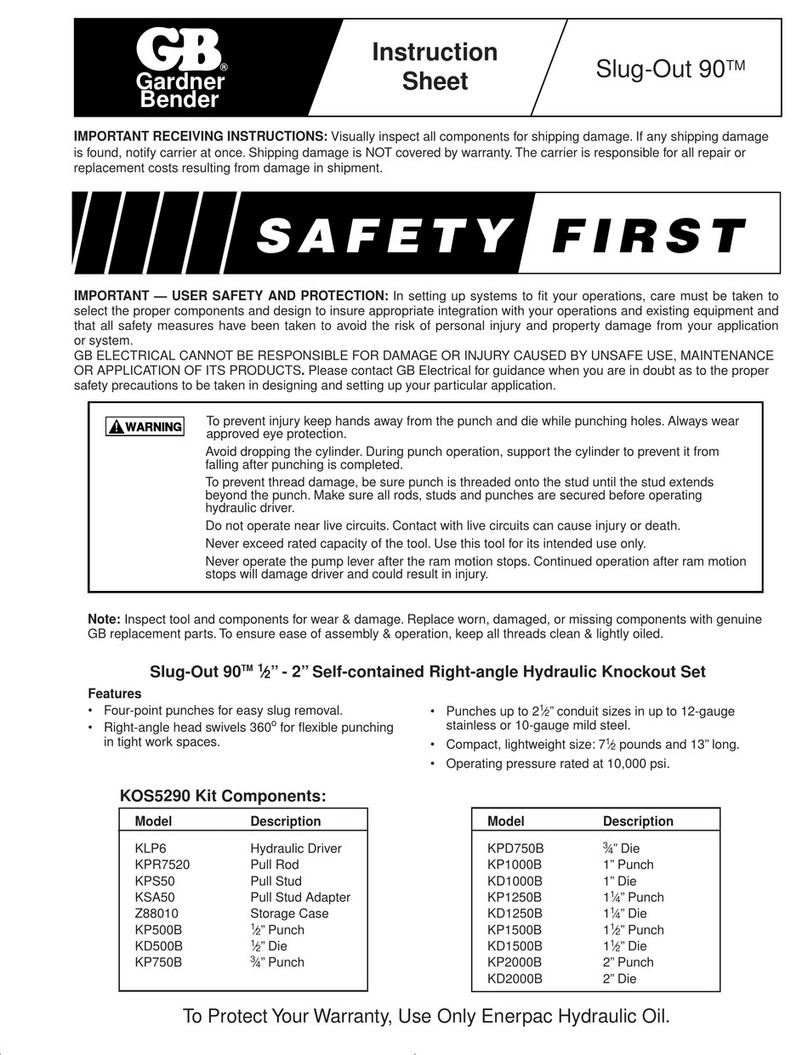 GB Slug-Out 90T instruction sheet