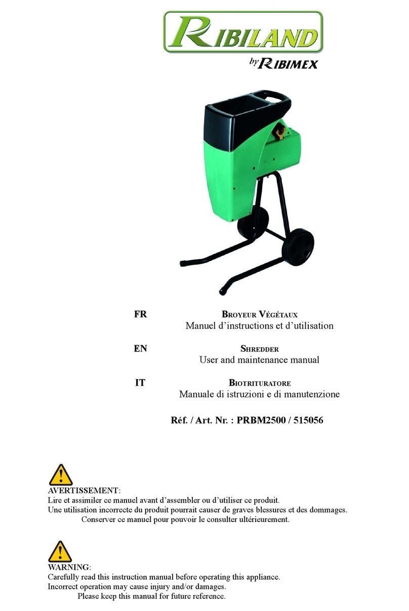 Ribiland ESS2504 User and maintenance manual