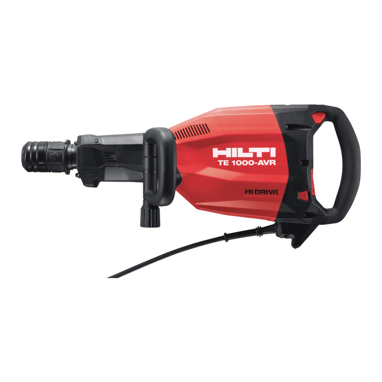 Hilti TE 1000-AVR User manual Hilti TE 1000-AVR User manual
