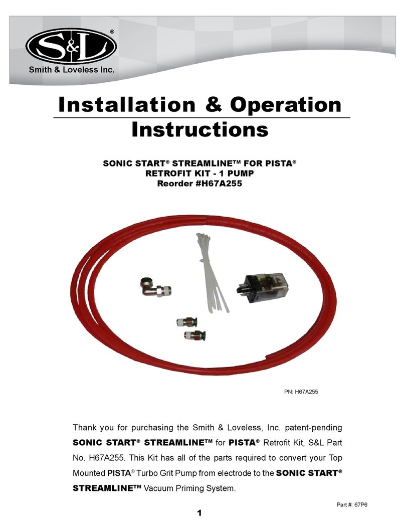 SMITH & LOVELESS Sonic Start Streamline Installation & operation instructions