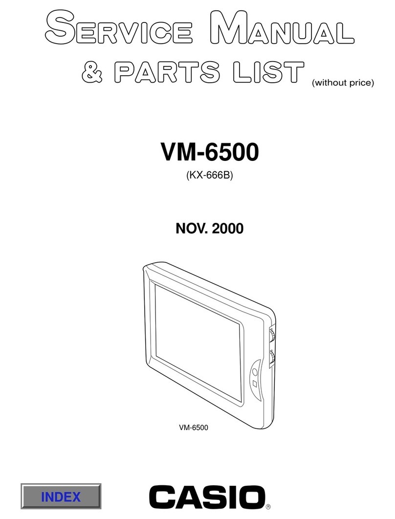 Casio VM-6500 Troubleshooting guide