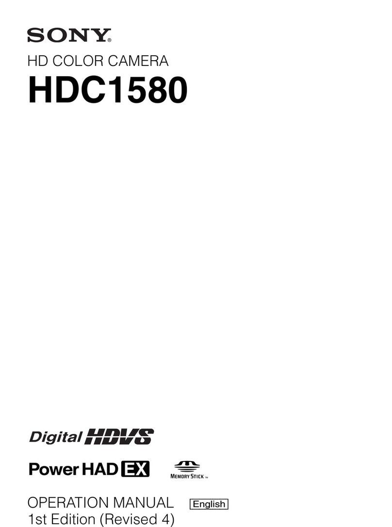 Sony HDC1580 User manual