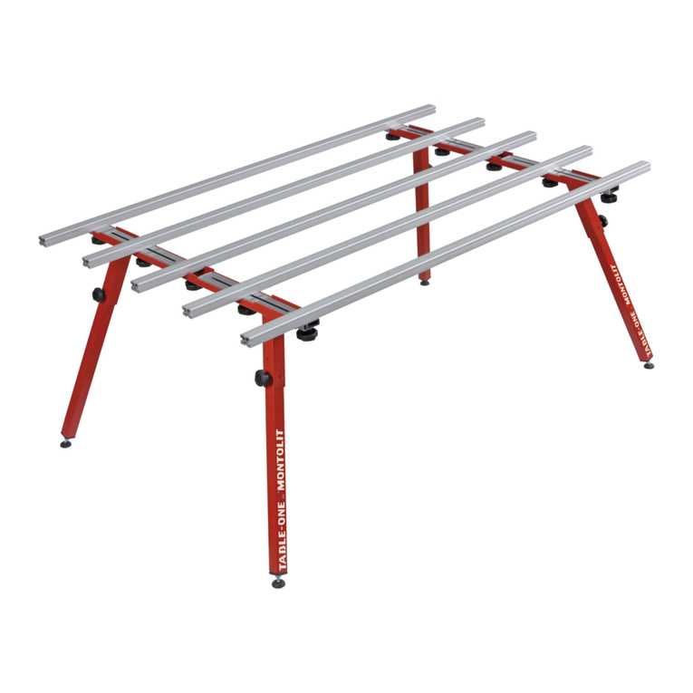 Brevetti Montolit Progetto 300 Table-One User manual