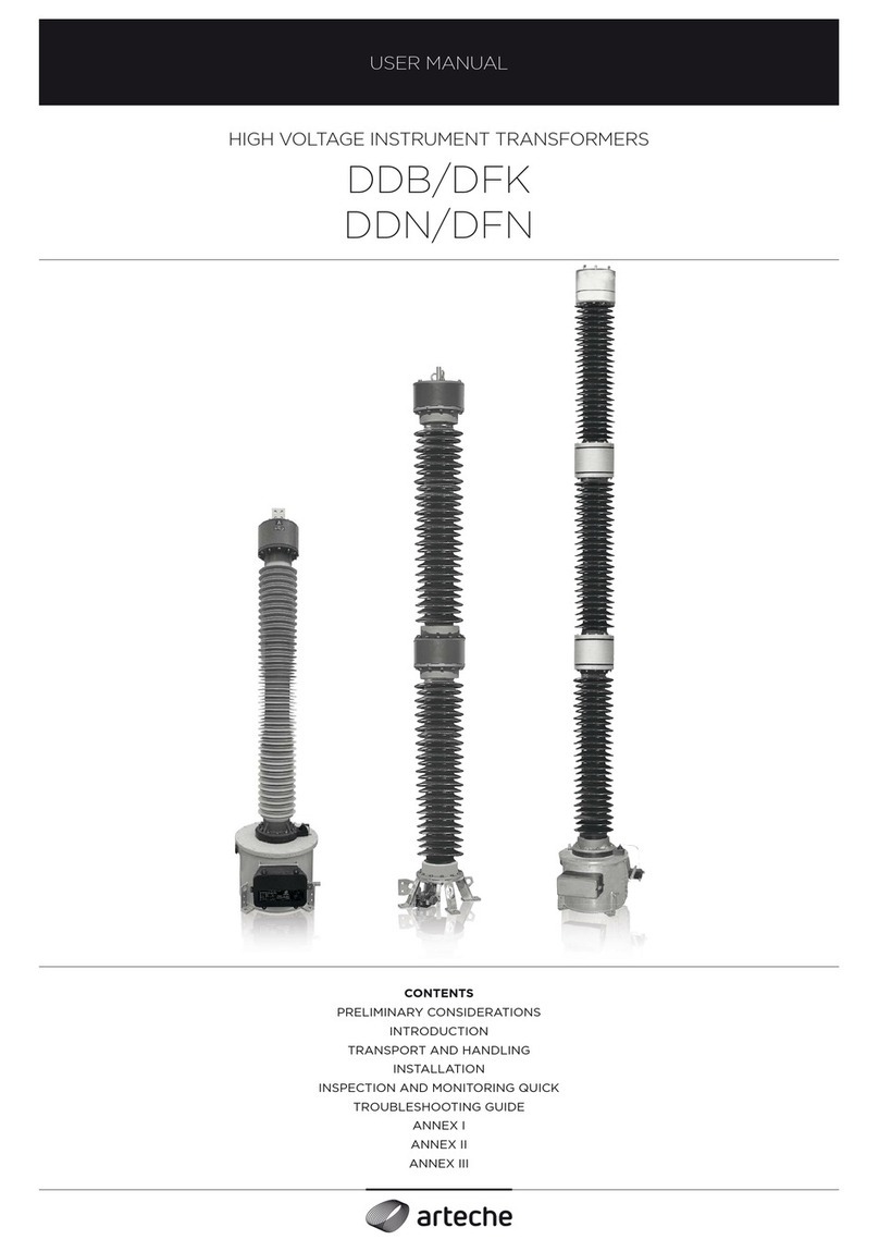 Arteche DDB Series user manual