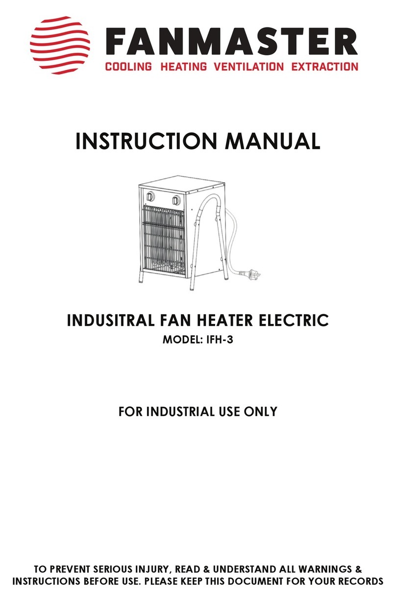 Fanmaster IFH-3 instruction manual