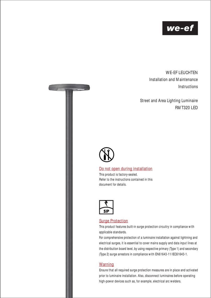 WE-EF RMT320 LED Installation and maintenance instructions
