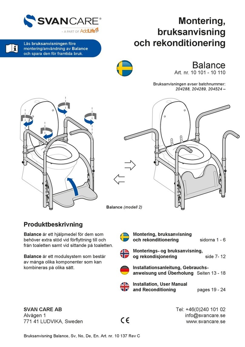 AddLife Svan Care Balance Installation, User Manual and Reconditioning