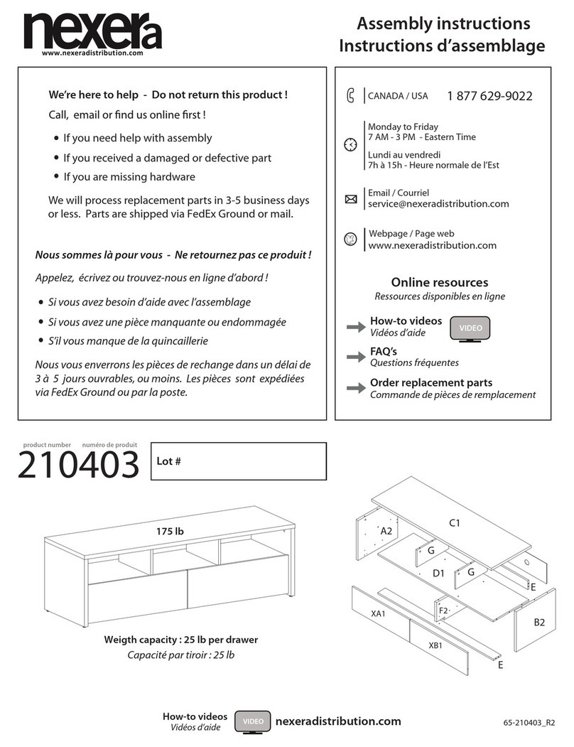 NEXERa 210403 Assembly instructions