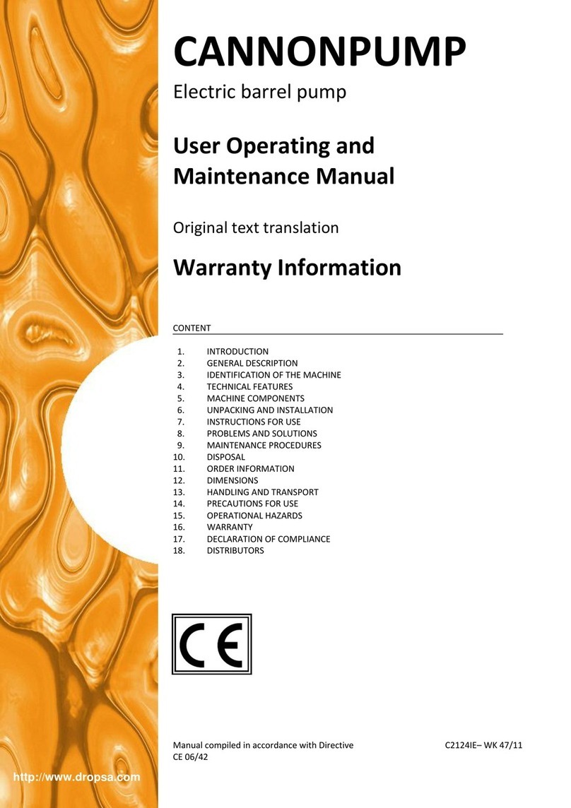 DROPSA CannonPump User Operating and Maintenance Manual