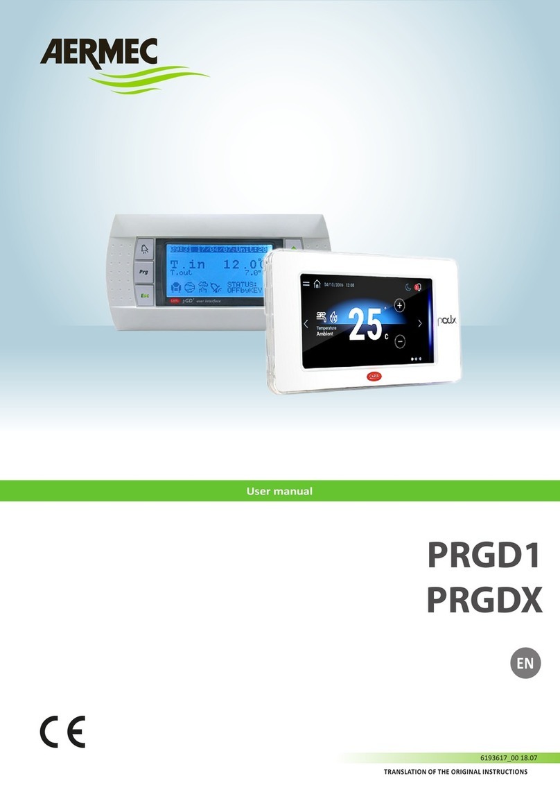 AERMEC PRGD1 user manual